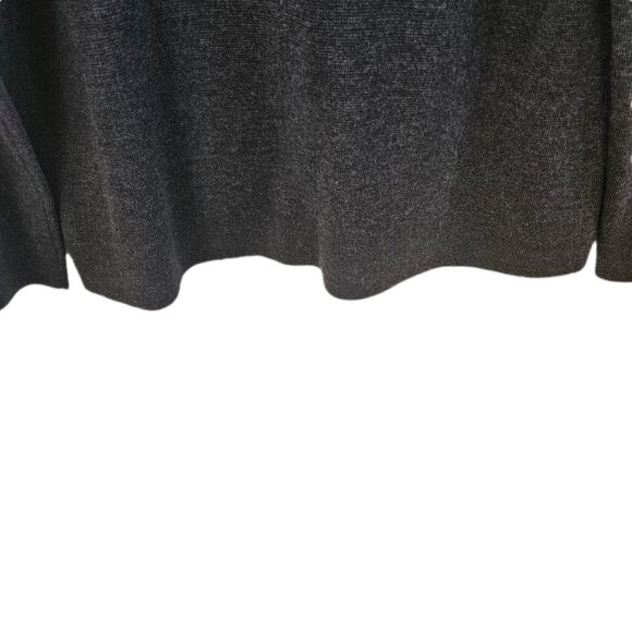 Eileen Fisher 100% Merino Wool Sweater Blazer Button Front Gray L - Picture 8 of 11